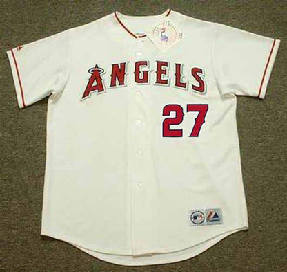 Vladimir Guerrero Anaheim Angels 2004 Home Throwback Baseball Jersey jersey front view