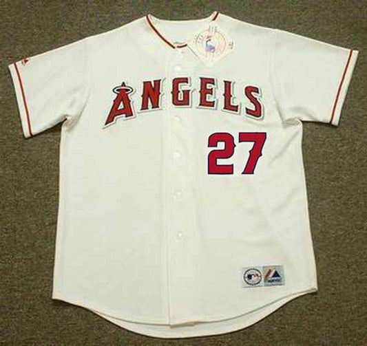 Vladimir Guerrero Anaheim Angels 2004 Home Throwback Baseball Jersey jersey front view