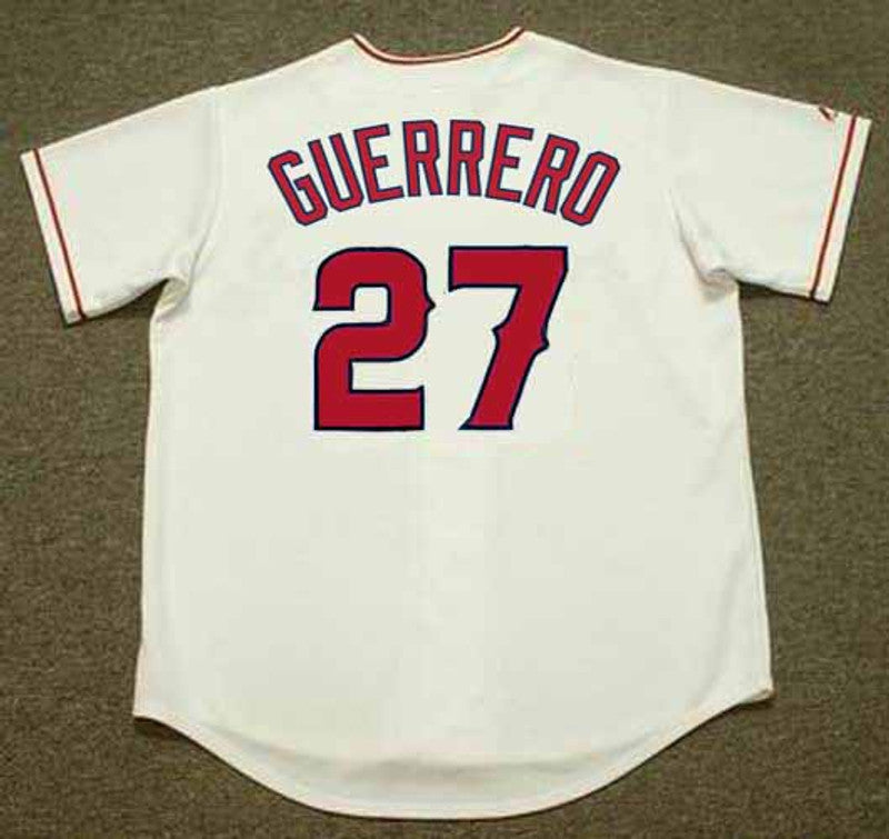 Vladimir Guerrero Anaheim Angels 2004 Home Throwback Baseball Jersey jersey front view