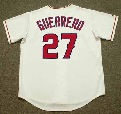 Vladimir Guerrero Anaheim Angels 2004 Home Throwback Baseball Jersey jersey front view