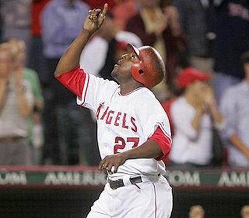Vladimir Guerrero Anaheim Angels 2004 Home Throwback Baseball Jersey jersey front view