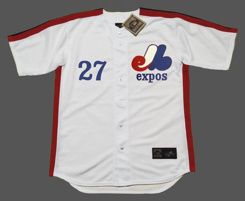 Montreal Expos Vladimir Guerrero 1980s Cooperstown MLB jersey front view
