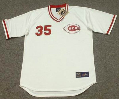 Cincinnati Reds Don Gullett Cooperstown MLB jersey front view