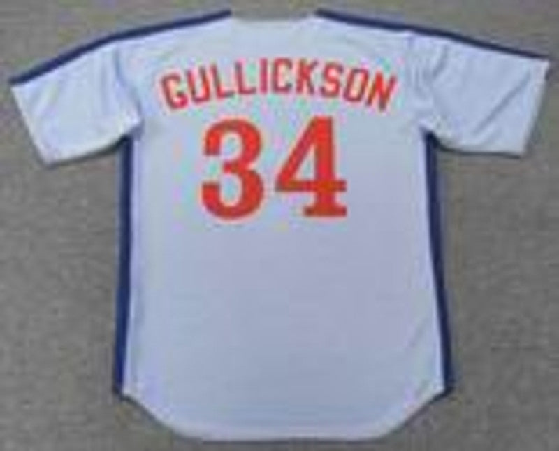 Montreal Expos Bill Gullickson MLB jersey front view