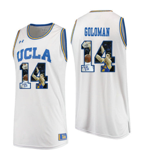 Ucla Bruins 14 Gyorgy Goloman College Basketball Jersey White 5040 | Stitched Jersey RTJS 6708