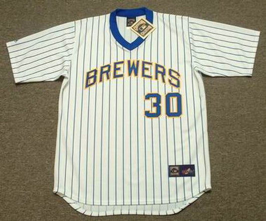 MH MB Milwaukee 1982 Cooperstown Throwback Home Stitched Jersey, Vintage Baseball Jersey, Retro Sewn Jersey