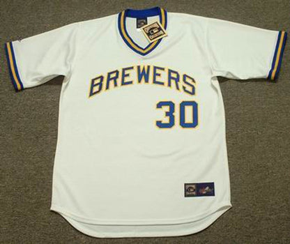 Milwaukee Brewers Moose Haas Cooperstown MLB jersey front view