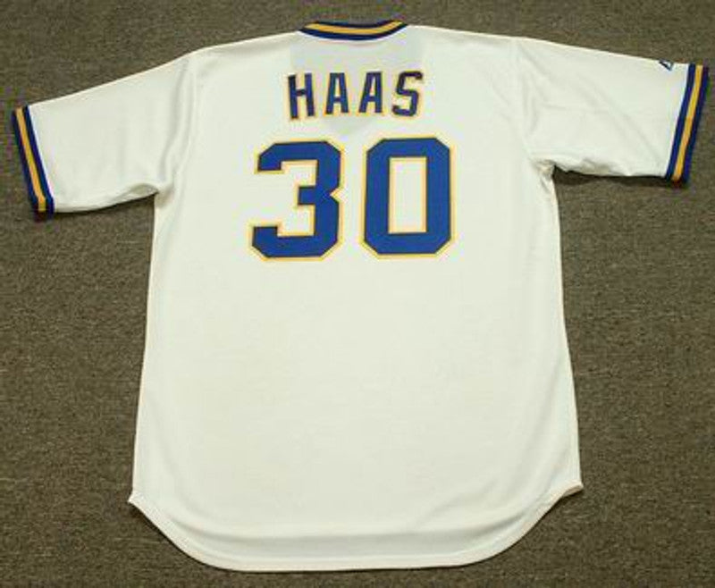 Milwaukee Brewers Moose Haas Cooperstown MLB jersey front view
