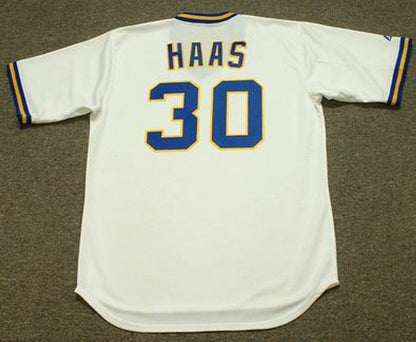Milwaukee Brewers Moose Haas Cooperstown MLB jersey front view