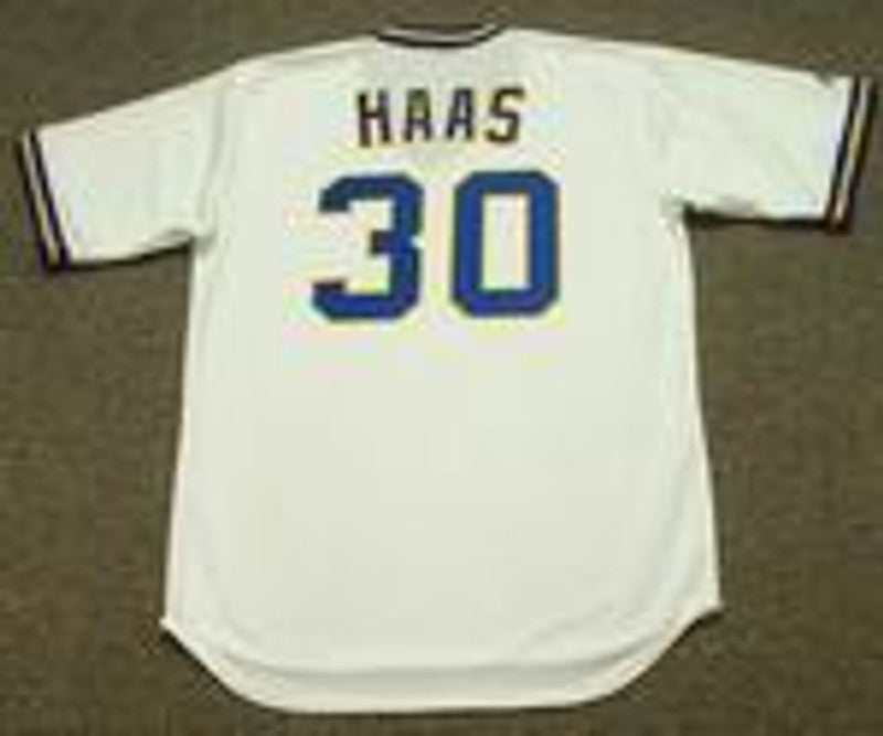 Milwaukee Brewers Moose Haas Cooperstown MLB jersey front view