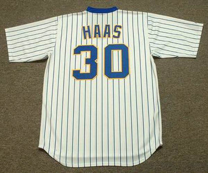 Milwaukee Brewers Moose Haas Cooperstown MLB jersey front view