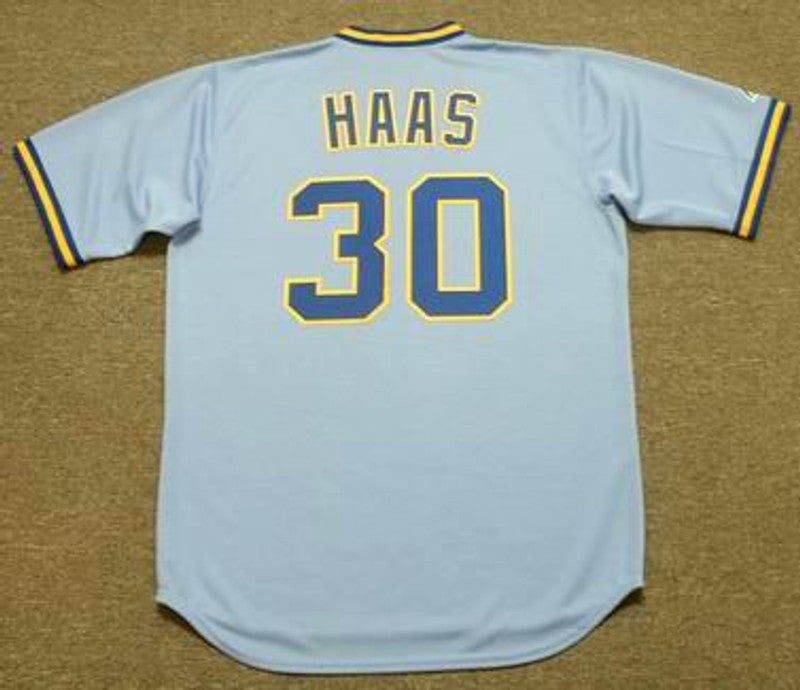 Milwaukee Brewers Moose Haas Cooperstown MLB jersey front view