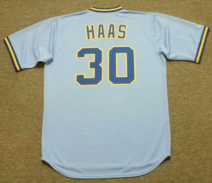 Milwaukee Brewers Moose Haas Cooperstown MLB jersey front view