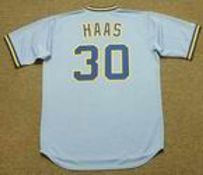 Milwaukee Brewers Moose Haas Cooperstown MLB jersey front view