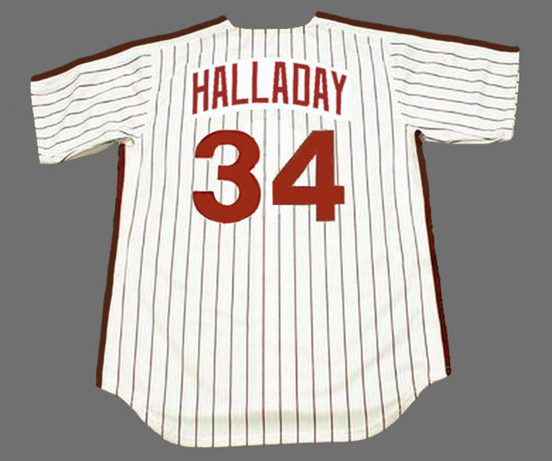 Philadelphia Phillies Roy Halladay 1980s MLB jersey front view
