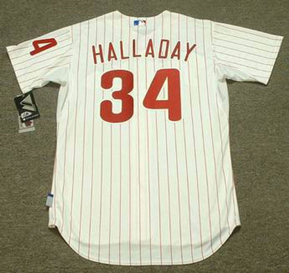 Philadelphia Phillies Roy Halladay Cool Base MLB jersey front view