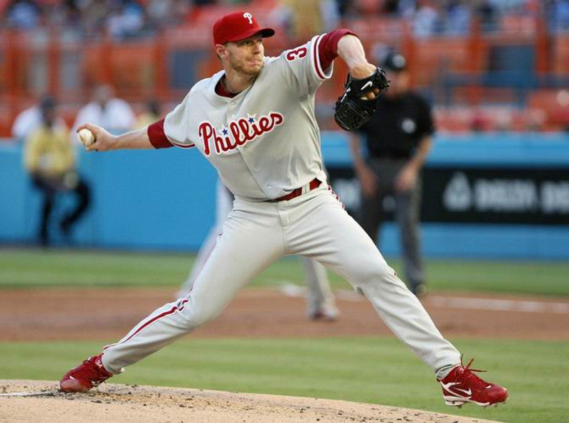 Philadelphia Phillies Roy Halladay MLB jersey front view