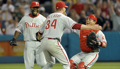 Philadelphia Phillies Roy Halladay MLB jersey front view