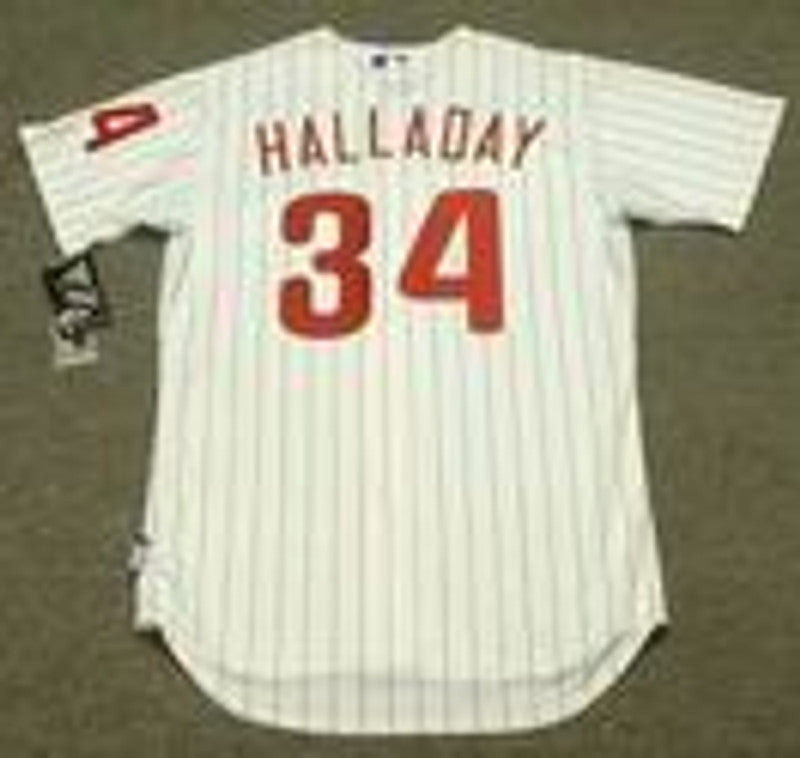Philadelphia Phillies Roy Halladay Cool Base MLB jersey front view