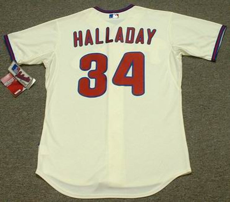 Philadelphia Phillies Roy Halladay Cool Base MLB jersey front view