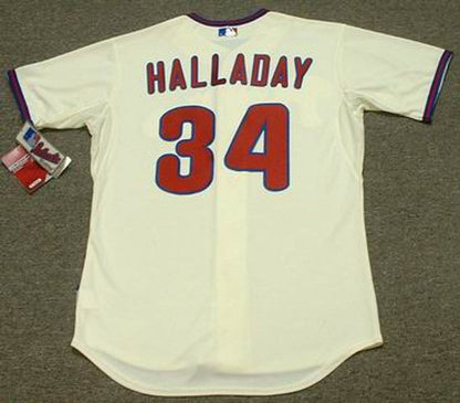 Philadelphia Phillies Roy Halladay Cool Base MLB jersey front view