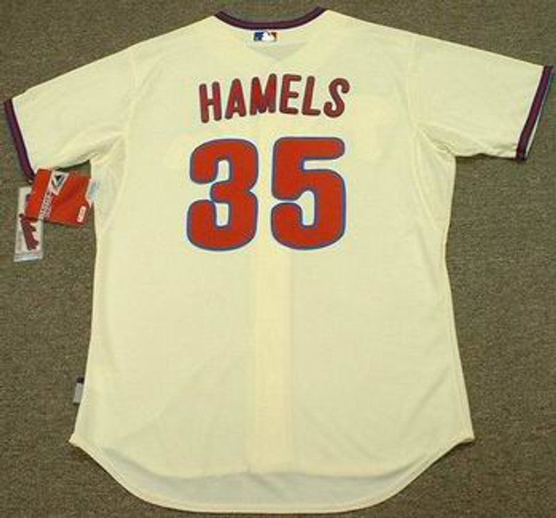 Philadelphia Phillies Cole Hamels Cool Base MLB jersey front view