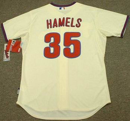 Philadelphia Phillies Cole Hamels Cool Base MLB jersey front view