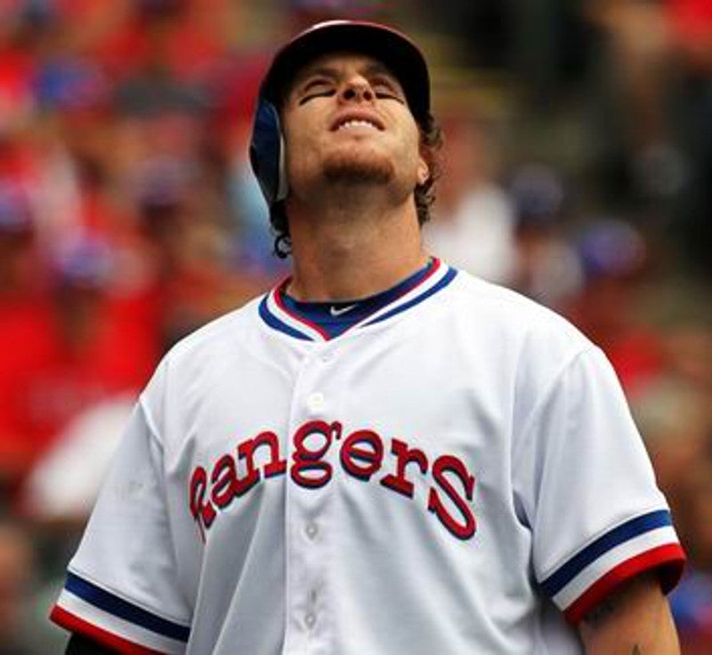 Texas Rangers Josh Hamilton 1980s Cooperstown MLB jersey front view