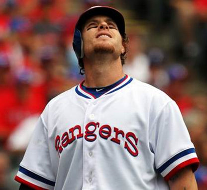 Texas Rangers Josh Hamilton 1980s Cooperstown MLB jersey front view