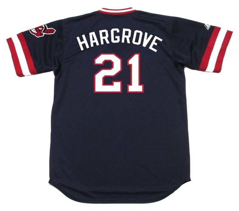 Cleveland Indians Mike Hargrove Cooperstown MLB jersey front view