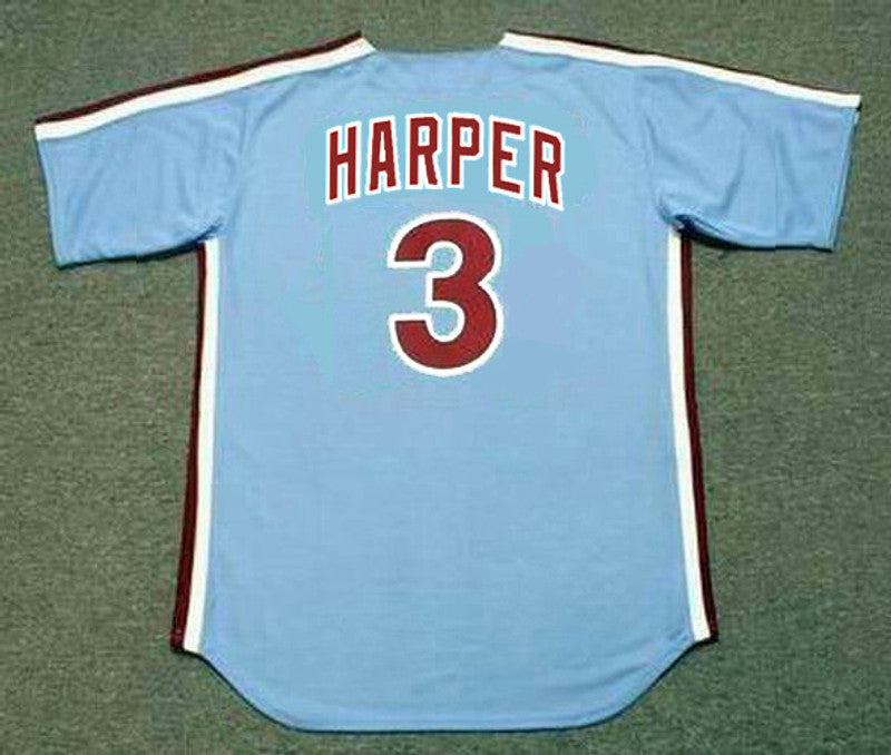 Philadelphia Phillies Bryce Harper 1980s MLB jersey front view