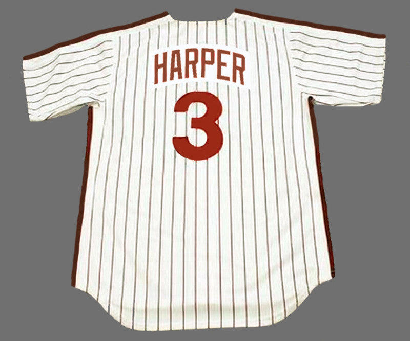 Philadelphia Phillies Bryce Harper 1980s MLB jersey front view