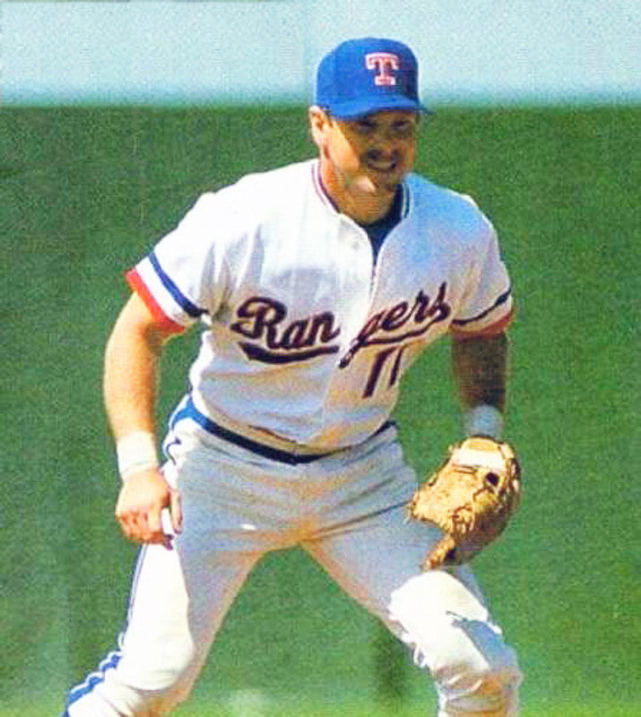 Texas Rangers 1980s Name Number MLB jersey front view