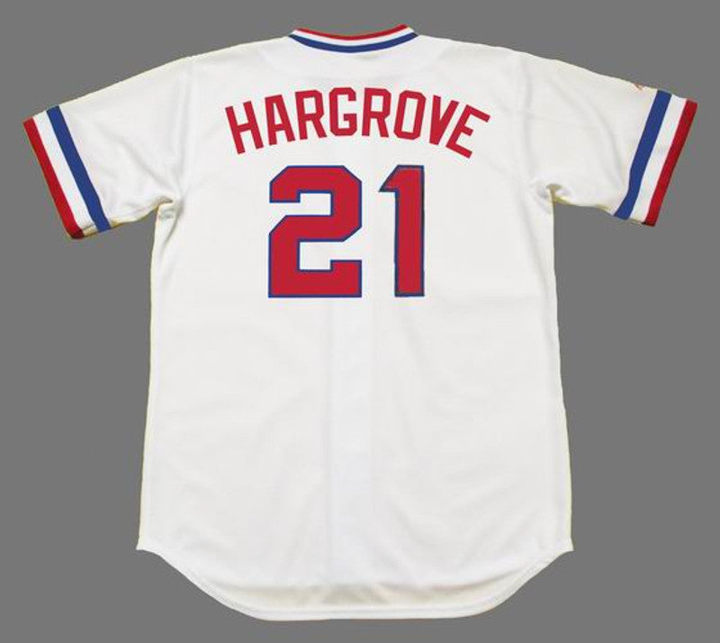 Texas Rangers Mike Hargrove Cooperstown MLB jersey front view