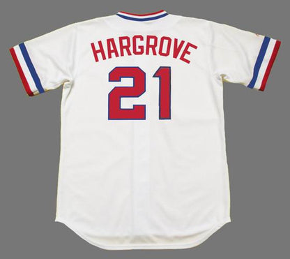 Texas Rangers Mike Hargrove Cooperstown MLB jersey front view