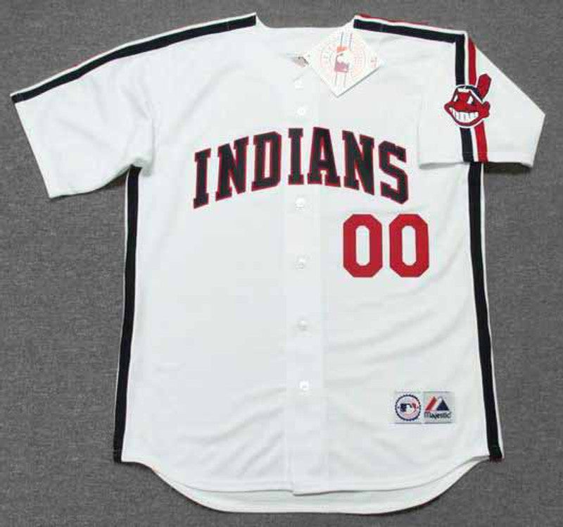 Cleveland Indians Willie Mays Hayes 1980s MLB jersey front view