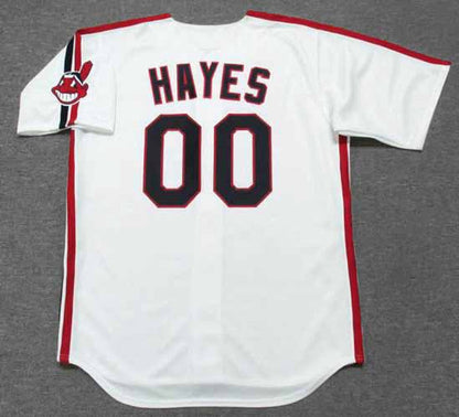 Cleveland Indians Willie Mays Hayes 1980s MLB jersey front view