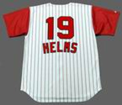 Cincinnati Reds Tommy Helms 1960s MLB jersey front view