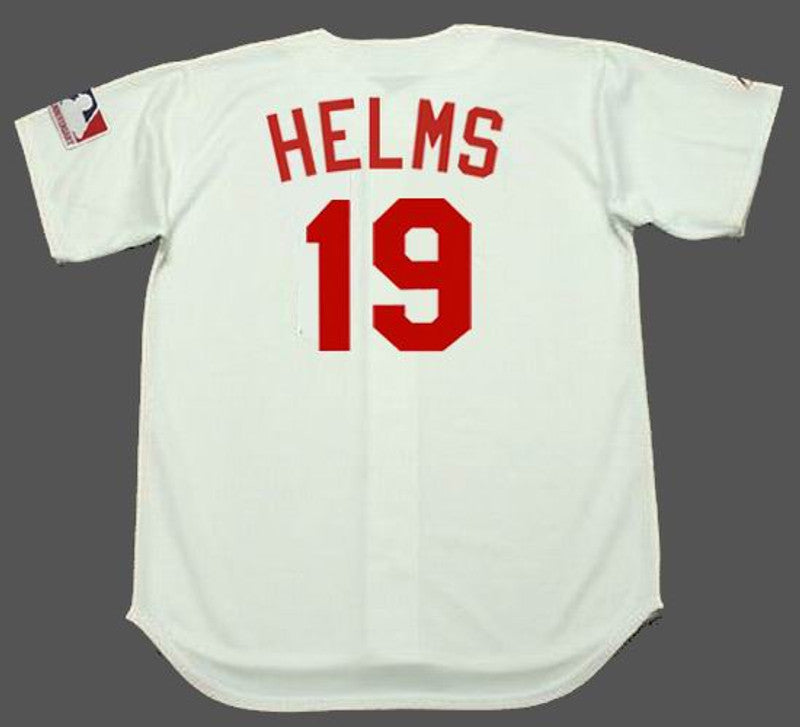 Cincinnati Reds Tommy Helms Cooperstown MLB jersey front view