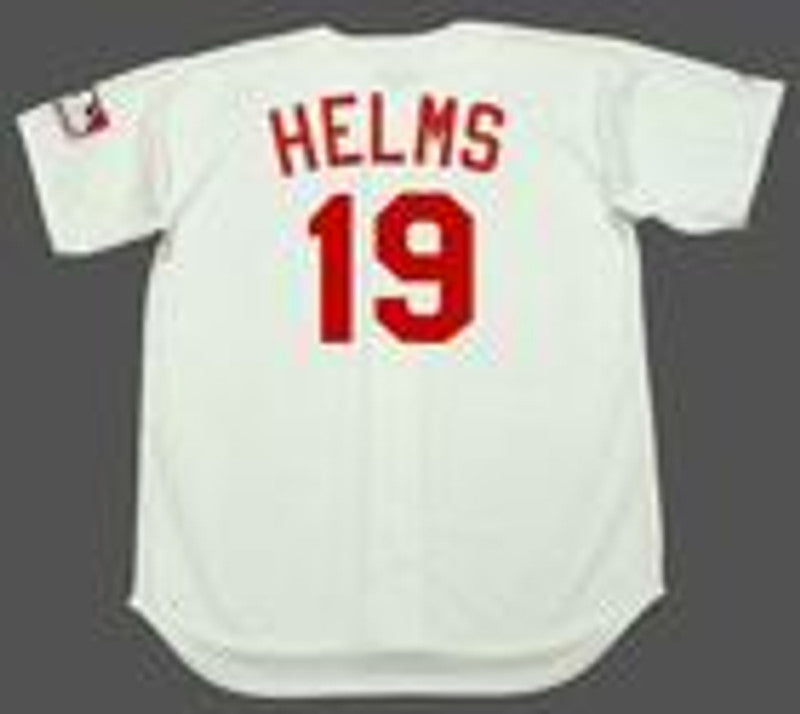 Cincinnati Reds Tommy Helms Cooperstown MLB jersey front view