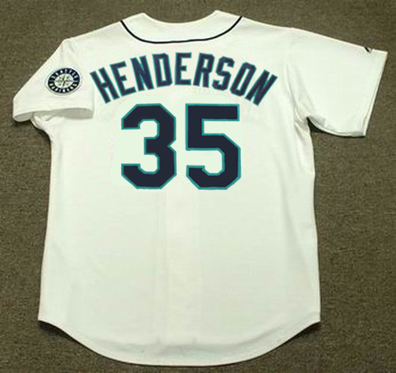 Seattle Mariners Rickey Henderson MLB jersey front view