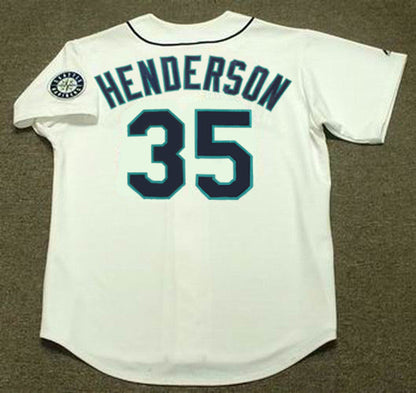 Seattle Mariners Rickey Henderson MLB jersey front view
