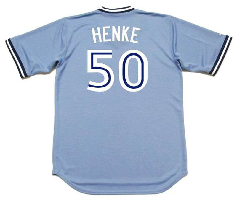 Toronto Blue Jays Tom Henke Cooperstown MLB jersey front view