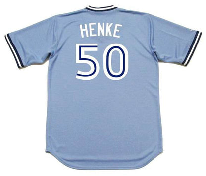 Toronto Blue Jays Tom Henke Cooperstown MLB jersey front view
