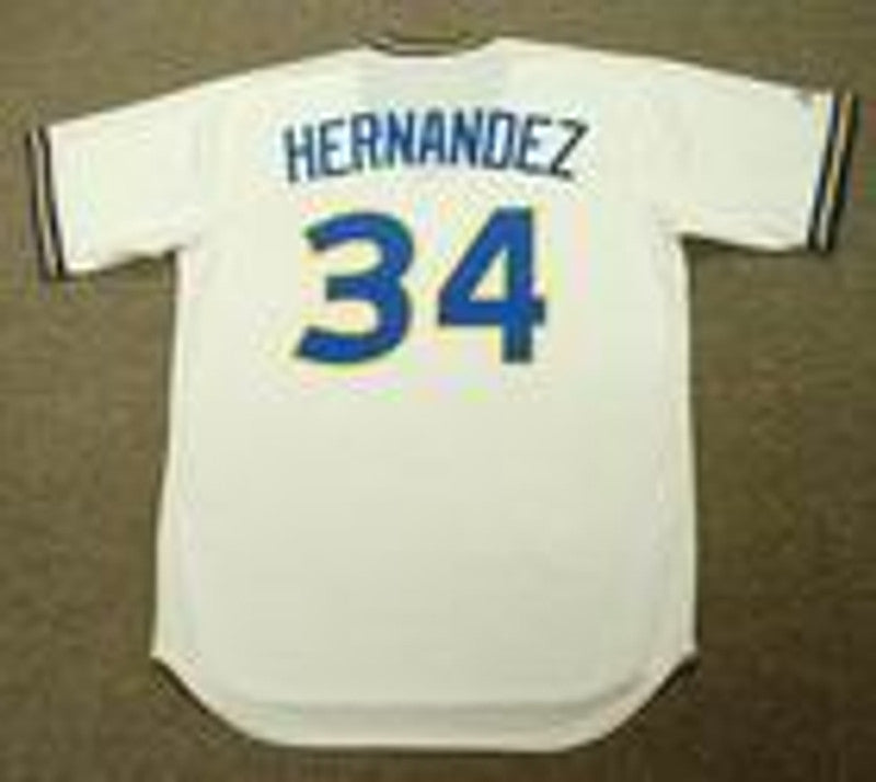 Seattle Mariners Felix Hernandez Cooperstown MLB jersey front view