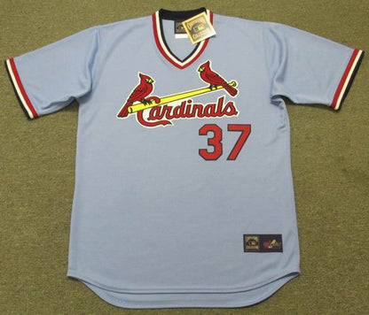 Keith Hernandez St Louis Cardinals 1982 Cooperstown Away Baseball Stitched Jersey jersey front view