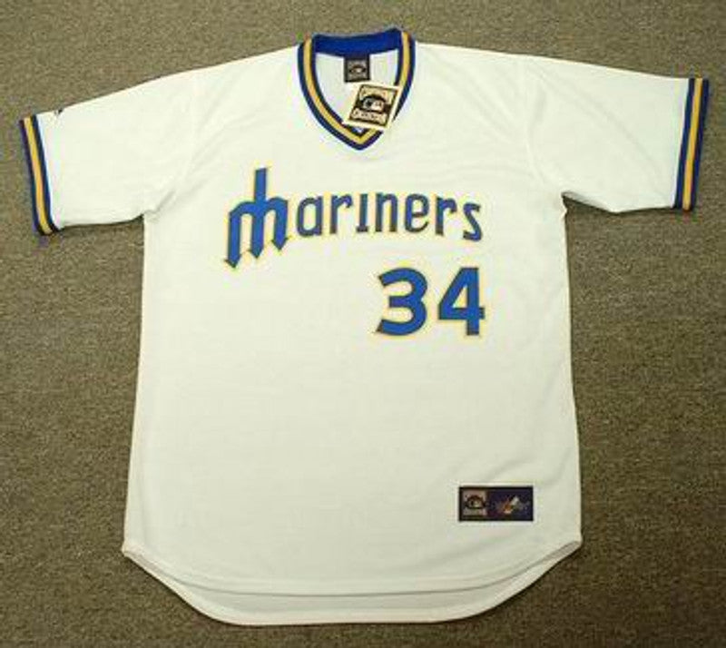 Seattle Mariners Felix Hernandez Cooperstown MLB jersey front view