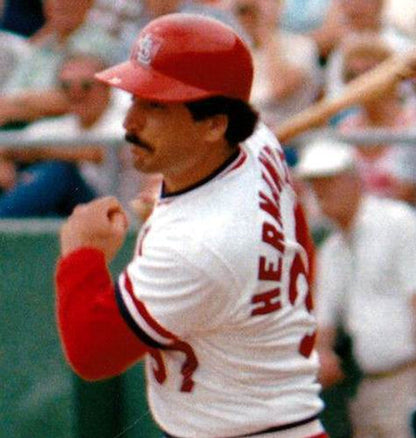 Keith Hernandez St Louis Cardinals 1982 Cooperstown Home Baseball Stitched Jersey jersey front view