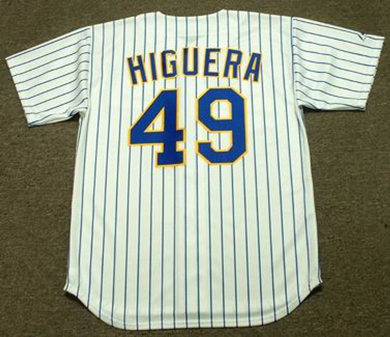 Milwaukee Brewers Teddy Higuera Cooperstown MLB jersey front view