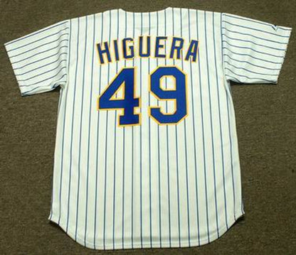 Milwaukee Brewers Teddy Higuera Cooperstown MLB jersey front view